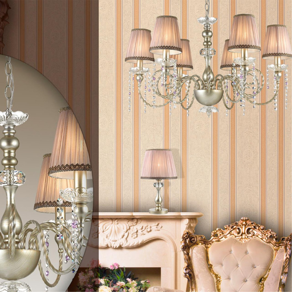 Настольная лампа E14 40W 220V AURELIA мат.зол/серебр.патина/хрусталь ODEON LIGHT