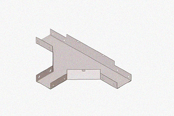 Лоток тройниковый глухой ОТГ 75х65 УТ1,5, оцинкованный лист S1,0
