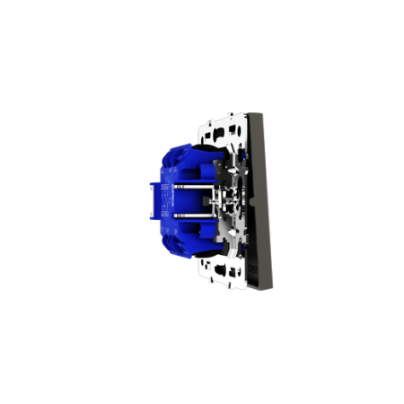 Проходной переключатель встраиваемый Voltum S70 двухклавишный 10А, (кашемир)