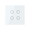 Сенсорный выключатель 4 клавиши 1 пост Белый UK стандарт Livolo