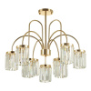 Люстра потолочная E14 9*40W VASSA золотой/хрусталь ODEON LIGHT