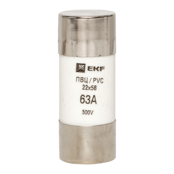 Плавкая вставка цилиндрическая ПВЦ (22х58) 63А PROxima EKF