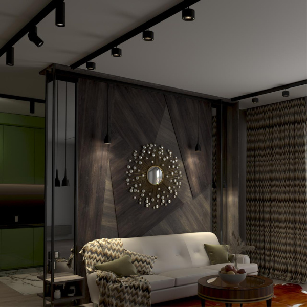 Трековый св-к для низков.шинопровода IP20 LED 4000K 15W 48V FLUM черный NOVOTECH