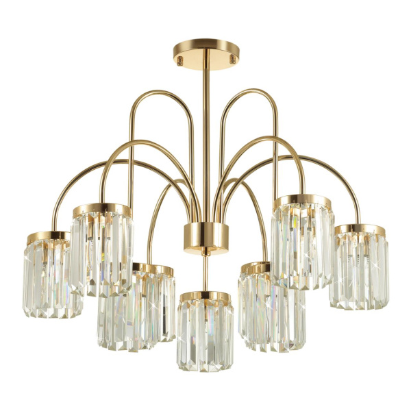 Люстра потолочная E14 9*40W VASSA золотой/хрусталь ODEON LIGHT