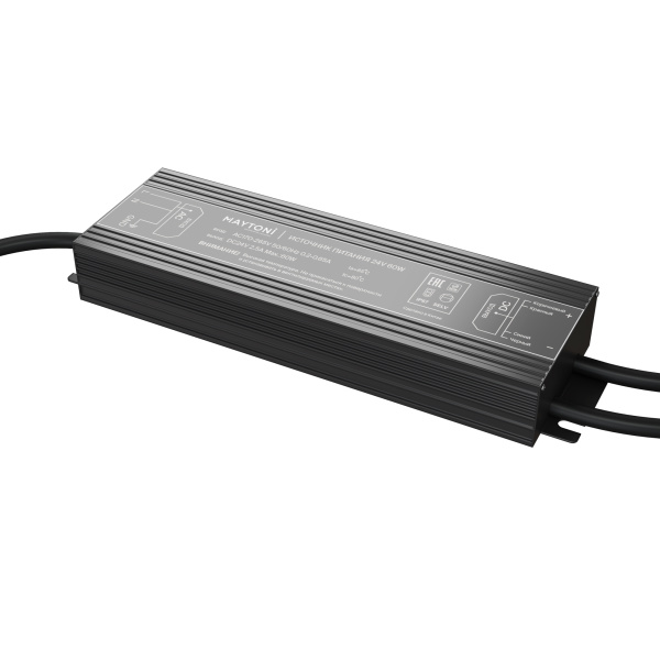 Блок питания PSI001 24В 60Вт IP67 Черный (020213) Technical Maytoni Блок питания PSI001 24В 60Вт IP67 Черный (020213) Technical Maytoni