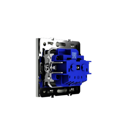 Розетка встраиваемая Voltum S70 с заземлением 16А, (сталь)