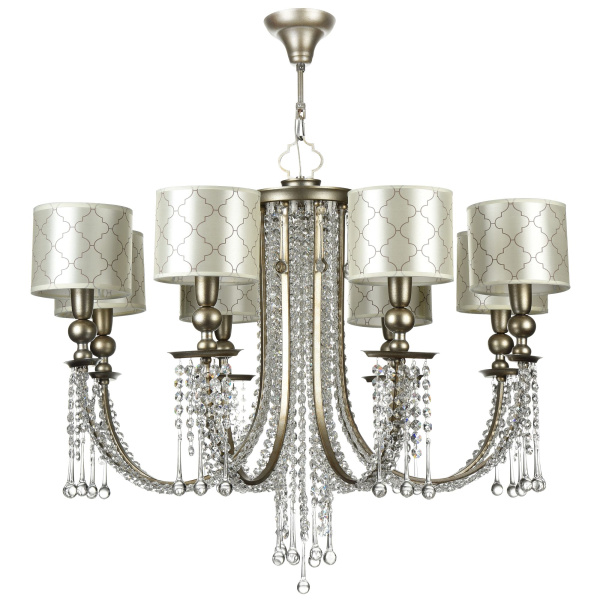 Люстра 8*E14 40Вт Серебро Антик IP20 Bience H018-PL-08-NG Maytoni