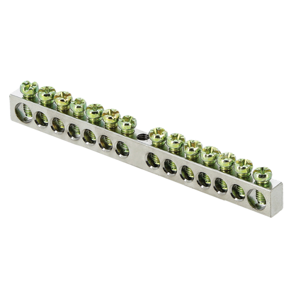 Шина PEN "ноль-земля" (6x9мм) 14 отв, цинк крепеж по центру PROxima EKF