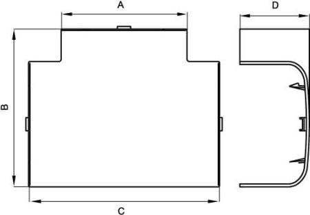 Тройник 110х50 мм DKC