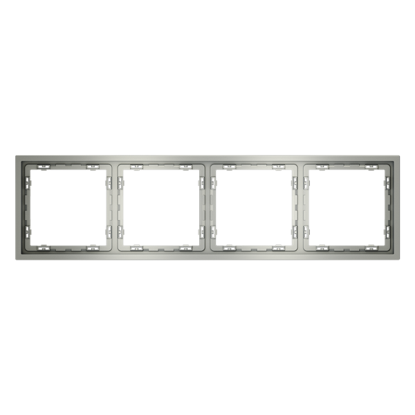 Рамка пластиковая Voltum S70 на 4 поста, (сталь)