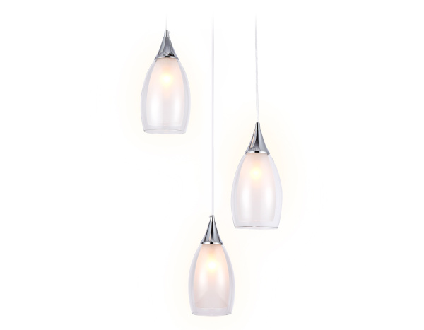 Подвесной светильник TR3548/3 CH/CL хром/прозрачный E14 max 40W 370*130*1000 Ambrella Light