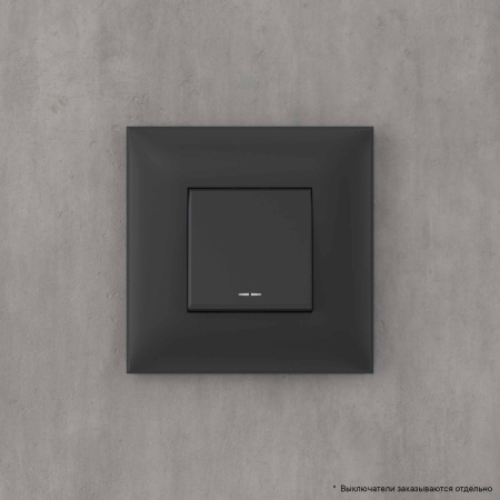 Рамка "Avanti", "Черный матовый", 1 пост (2 мод.) DKC