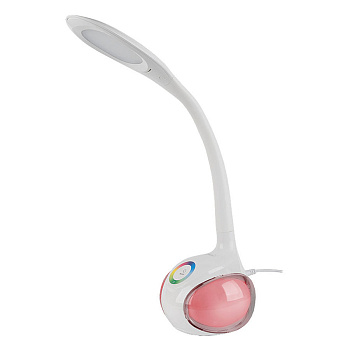 Светильник настольный с/д GLTL-035 8Вт 490Лм RGB белый (глянец+матовый) (800035 ) (1/6) General