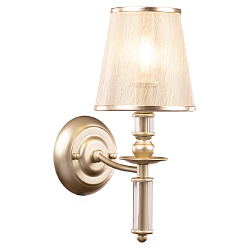 Настенный светильник (бра) 1*E14 40Вт Матовое Золото IP20 Ksenia FR2539WL-01G Freya
