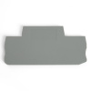 LD563-1-40 Торцевая заглушка для ЗНИ LD555 4 мм² (JXB ST 4), серый STEKKER