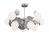 Люстра 10*E27 60Вт Серебро IP20 Satellite FR5165PL-10S Freya
