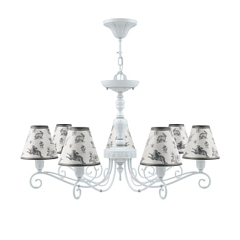 Люстра 7*E14 40Вт Матовый Белый IP20 Provence 2 E4-07-WM-LMP-O-8 Maytoni