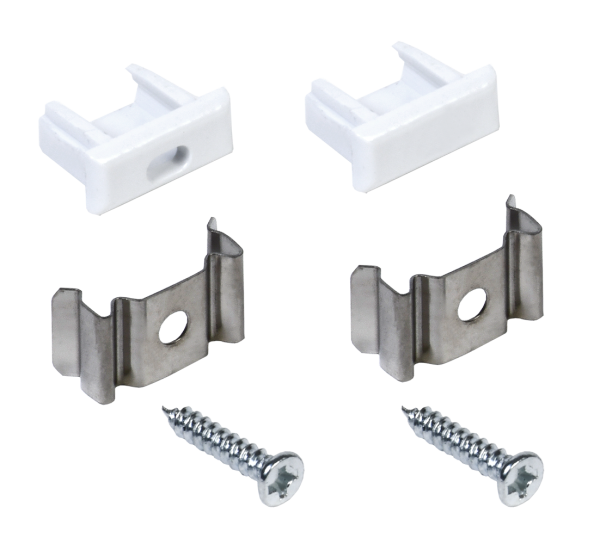 Набор для монтажа накладного прямоугольного профиля для светодиодной ленты 1607 IEK