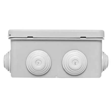 Коробка распределительная КМР-030-014 с крышкой (100х100х50), 10 мембранных вводов IP55 EKF