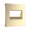 Накладка для двойной розетки Еthernet RJ-45 (шампань рифленый) СУ IP20 Werkel