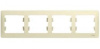 GLOSSA  Рамка горизонтальная 4-м . бежевый IP20 Schneider Electric
