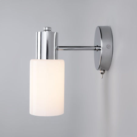 Настенный светильник со стеклянным плафоном 1*E14 60Вт хром IP20 Vegga (70160/1 хром) Eurosvet