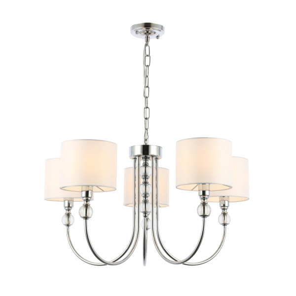 Светильник подвесной Хром/Белый E14 5*40Вт SLE111103-05 EVOLUCE