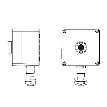 Взрывозащ. пост упр. из алюминия CPE-A-12-(1xP1B(11))-1xKAEPM2MHK-20(C)1Ex d e IIC Т5 Gb / Ex tb IIIC T95°C Db IP66 DKC