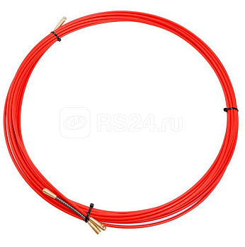 Протяжка кабельная (мини УЗК в бухте), стеклопруток, d=3,5 мм 10 м красный