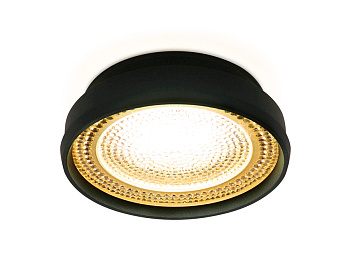 Встраиваемый точечный светильник TN348 SBK/TI черный песок/янтарь GU5.3 D85*45 Ambrella Light