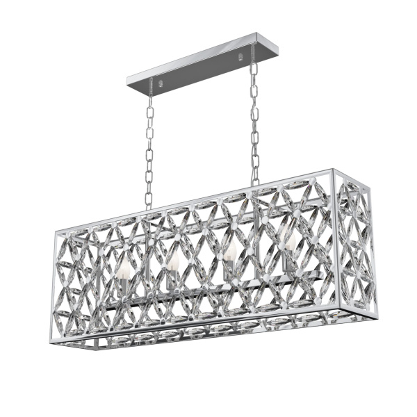 Подвесной светильник 4*E14 60Вт Хром IP20 Ledas MOD069PL-04CH Maytoni