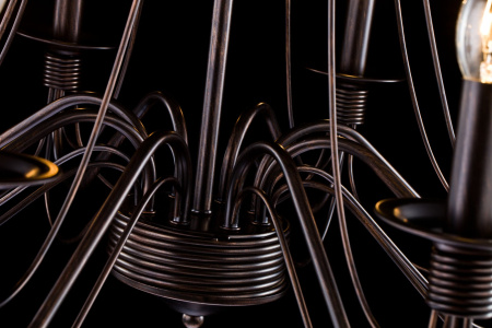 Люстра 8*E14 60Вт Коричневый IP20 Velia FR2046-PL-08-BR Freya