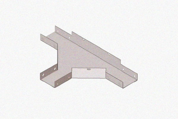 Лоток тройниковый глухой ОТГ 600х200 У3, окрашенный, S1,5
