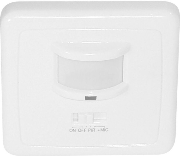 Датчик движения и освещенности 500W 12m 140° белый, SEN1A/LX2000