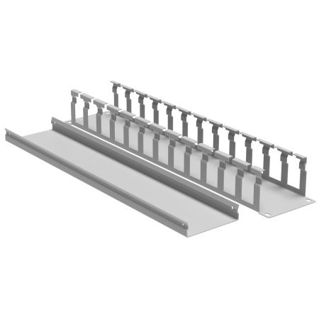 Кабельный органайзер с крышкой 2U, глубина 60 мм, для 19" IT-корпусов, RAL7035 DKC