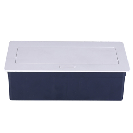 Donel Настольный встраиваемый выдвижной розеточный блок 6 мод. (3 мод. 45х45), белый