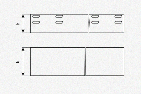 Лоток глухой ЛМГ 500х50х2000 У3, окрашенный, S1,5