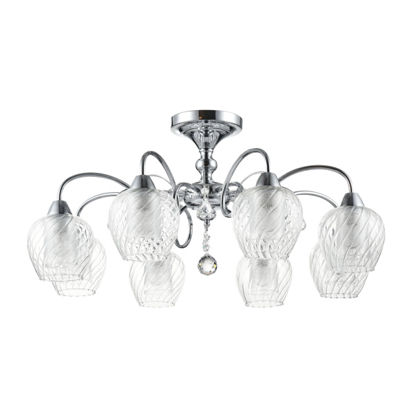 Потолочный светильник 8*E14 40Вт Хром IP20 Nora FR2663-PL-08-CH Freya