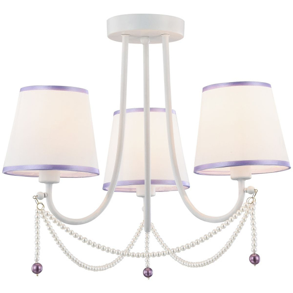 Люстра подвесная Белый/Белый, Фиолетовый E14 3*40Вт 314-007-03 VELANTE