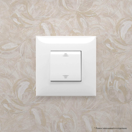 Выключатель одноклавишный в стену, "Avanti", "Белое облако" DKC