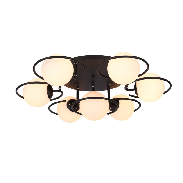 Люстра потолочная Черный/Белый E27 7*60Вт SL418.402.07 EVOLUCE