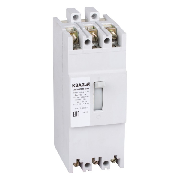 Выключатель автоматический АЕ2063М1 -100 160А 5Iн 400АС УЗ КЭАЗ