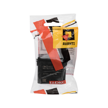 Датчик движения модульный, "Avanti", "Черный квадрат", 1 модуль DKC