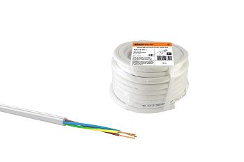Провод ПВС 3х0,75 ГОСТ (10м), белый TDM