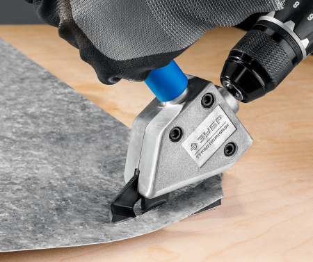 Турбо-Ножницы насадка-ножницы для реза листового и гофрированного металла ЗУБР