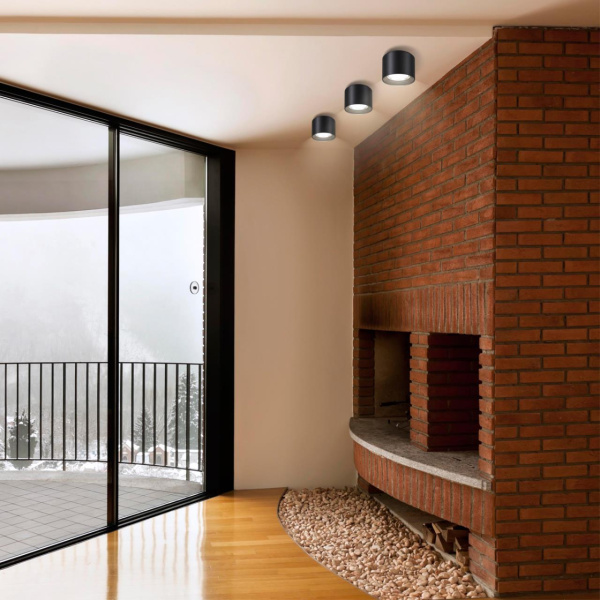 Св-к накл.IP20 LED 4000K 20W 200-260V RECTE черный NOVOTECH