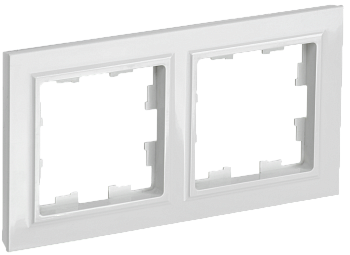 BRITE Рамка 2-мест. РУ-2-БрБ бел. IEK