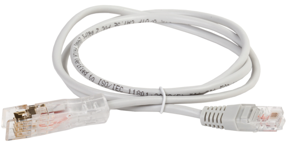 ITK Патч-корд 110-RJ45 2 пары кат.5E 1м серый