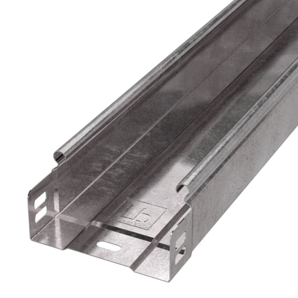 Лоток неперфорированный Стандарт 600х80х3000 (1,0 мм) (6 м/уп) Промрукав