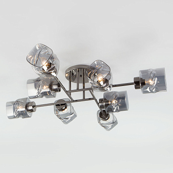 Потолочная люстра 8*E27 40Вт чёрный жемчуг IP20 (30165/8 черный жемчуг) Eurosvet